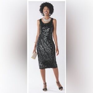 Ashro Black Salena Formal Dinner Cocktail Party Club Beaded Sequin Dress Gown 1X